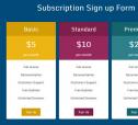 Pricing Plans And Subscription - free script, Business & Finance