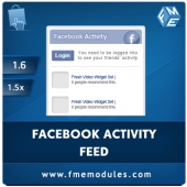 Facebook Recent Activity Feed Extension  Feature