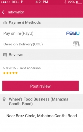 Online food ordering & delivery script - FoodPanda, Justeat, Zomato clone Feature