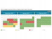 Rental Property Booking Calendar by PHPJabbers Feature