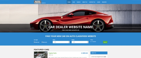A top-notch car dealer website