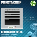 PrestaShop Custom Registration Attributes Addon, Shopping Carts