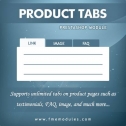 FMM's Product Tabs Addon for PrestaShop Stores, Content Management
