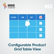 Configurable Product Grid Table View for Magento 2, Shopping Carts Software